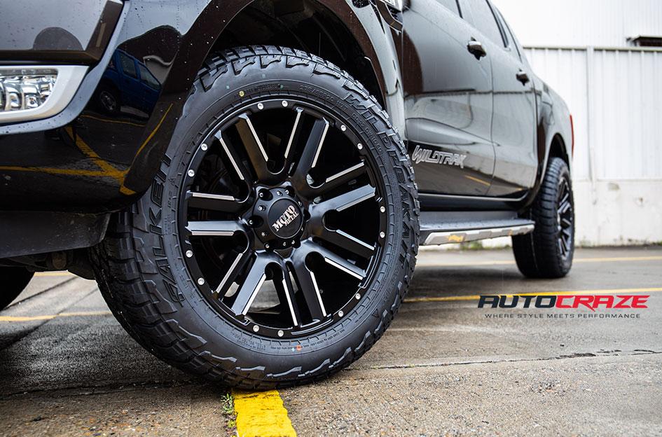 FORD RANGER MO978 RAZOR BLACK SATIN MACHINED
